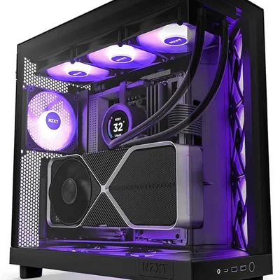 PC Gamer High End Ryzen 7 9800x3d Rtx 5060 ti 16gb, 16gb Ddr5 2TB Nvme WINDOWS 11 Pro Nzxt H6 Flow