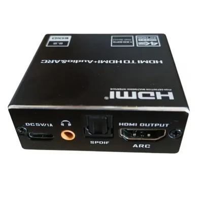 Extrator De Áudio HDMI 1080p 4k  Saida Optica + P2 Com Arc