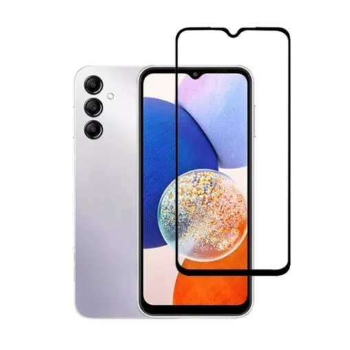 Imagem 3 de 5 do produto Capa Carteira Flip Preta + Película 3d De Vidro Para Samsung Galaxy A15