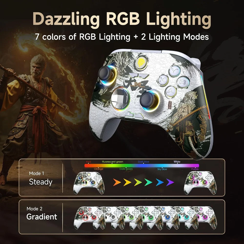 Imagem 4 de 5 do produto Controle Gamer Easysmx X15 Wukong Hall Effect Para PC Switch