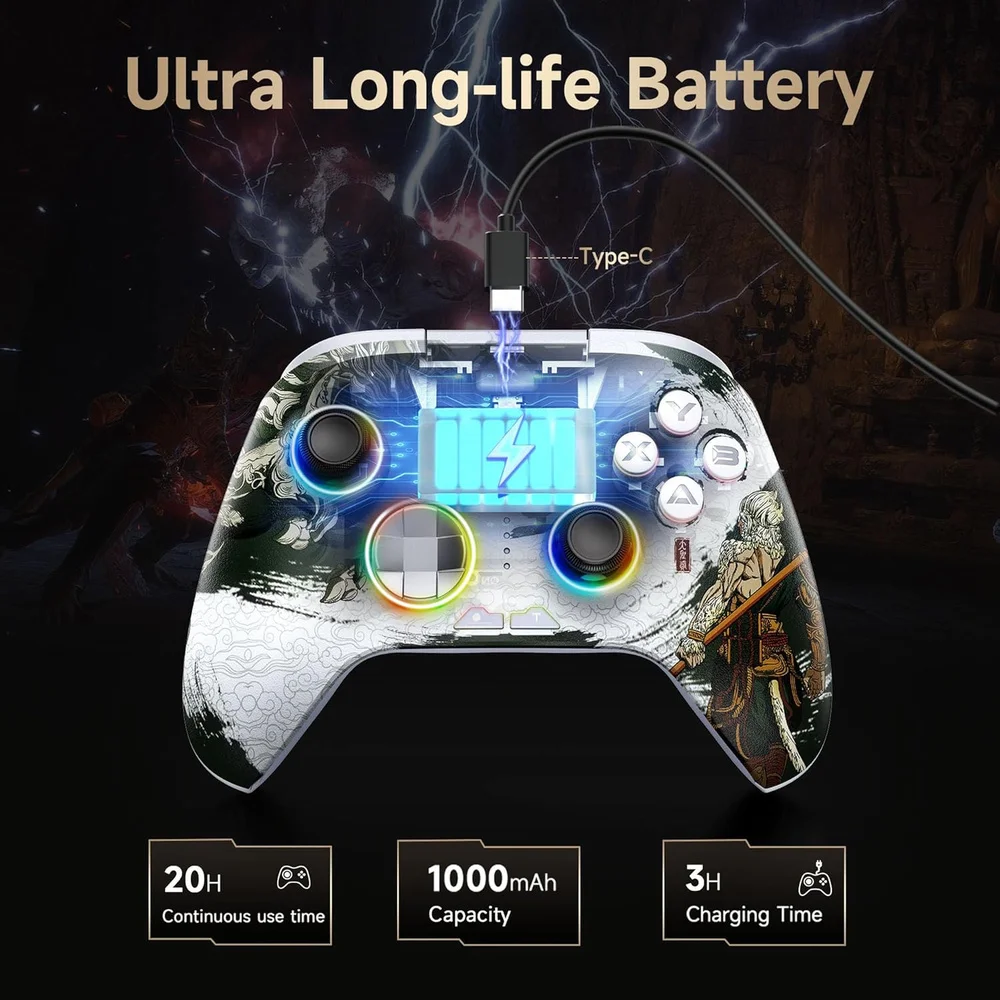 Imagem 5 de 5 do produto Controle Gamer Easysmx X15 Wukong Hall Effect Para PC Switch