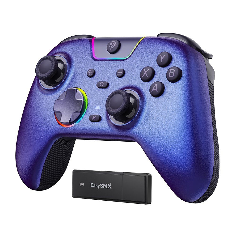 Controle Gamer Easysmx X05 Pro Hall Effect Roxo Aurora