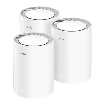 Roteador Mesh Cudy M3600 Wifi 7 Be3600 3 Pack Gigabit Branco