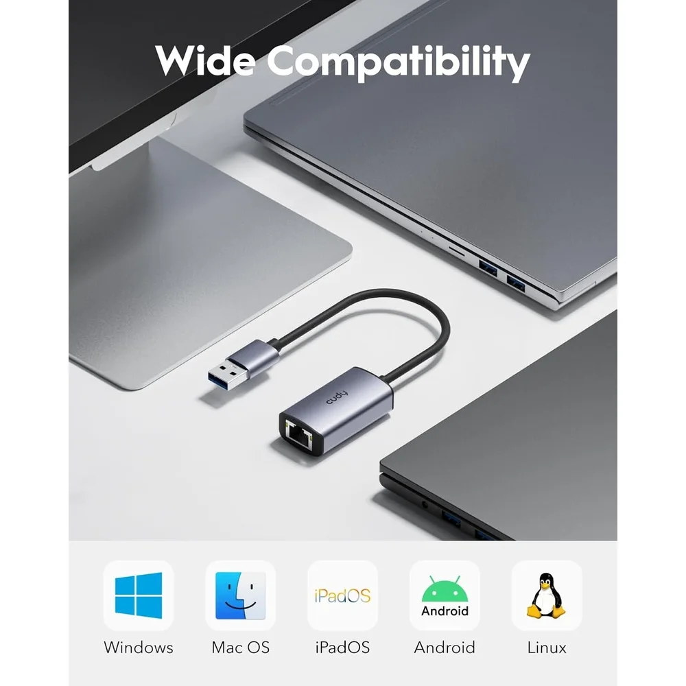 Imagem 4 de 5 do produto Adaptador Usb 3.0 Para Gigabit Ethernet Rj45 Cudy Ue10a