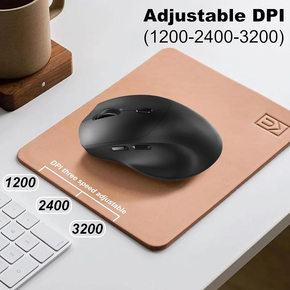 Imagem 3 de 5 do produto Mouse Sem Fio Bluetooth E 2.4g 3200 Dpi Cudy Ms9945 Preto