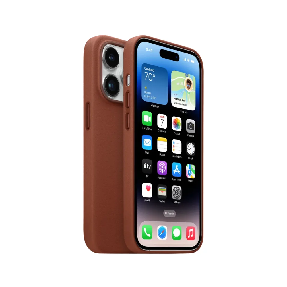 Imagem 2 de 2 do produto Capa Capinha Case Super Premium De Couro Sintético Magsafe Magnético Compatível Iphone