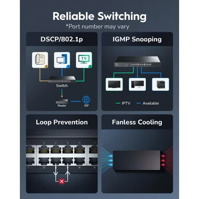 Switch Gigabit 8 Portas Gerenciável Web Vlan Metal Gs108e — foto 3
