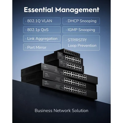 Switch Gigabit 8 Portas Gerenciável Web Vlan Metal Gs108e — foto 5