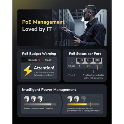 Switch Poe+ 8 Portas 120w 2 Uplink 2 Sfp Gigabit 250m Ip — foto 3