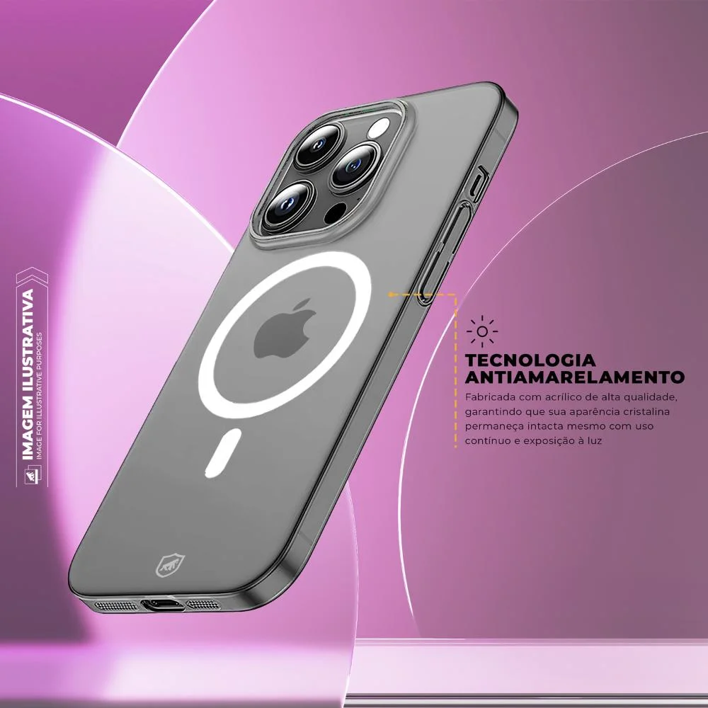 Imagem 4 de 5 do produto Capa Crystal Slim Para Iphone 11 Pro Max - Não Amarela - Gshield