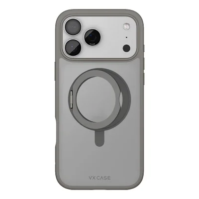 Capa Magsafe Iphone 17 Pro Max Titanium Natural - Kickstand - Branca