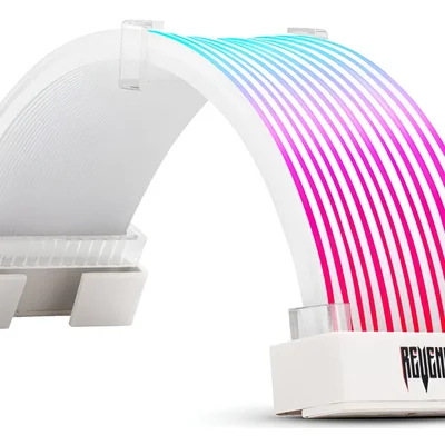 Cabo Argn Para Gpu 24 Pinos RGB | Compatível Aura Sync Mystuc Light | 80 LEDs