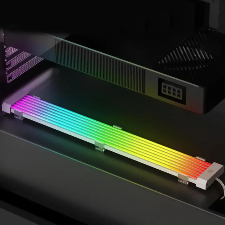 Imagem 3 de 4 do produto Cabo Argn Para Gpu 24 Pinos RGB | Compatível Aura Sync Mystuc Light | 80 LEDs
