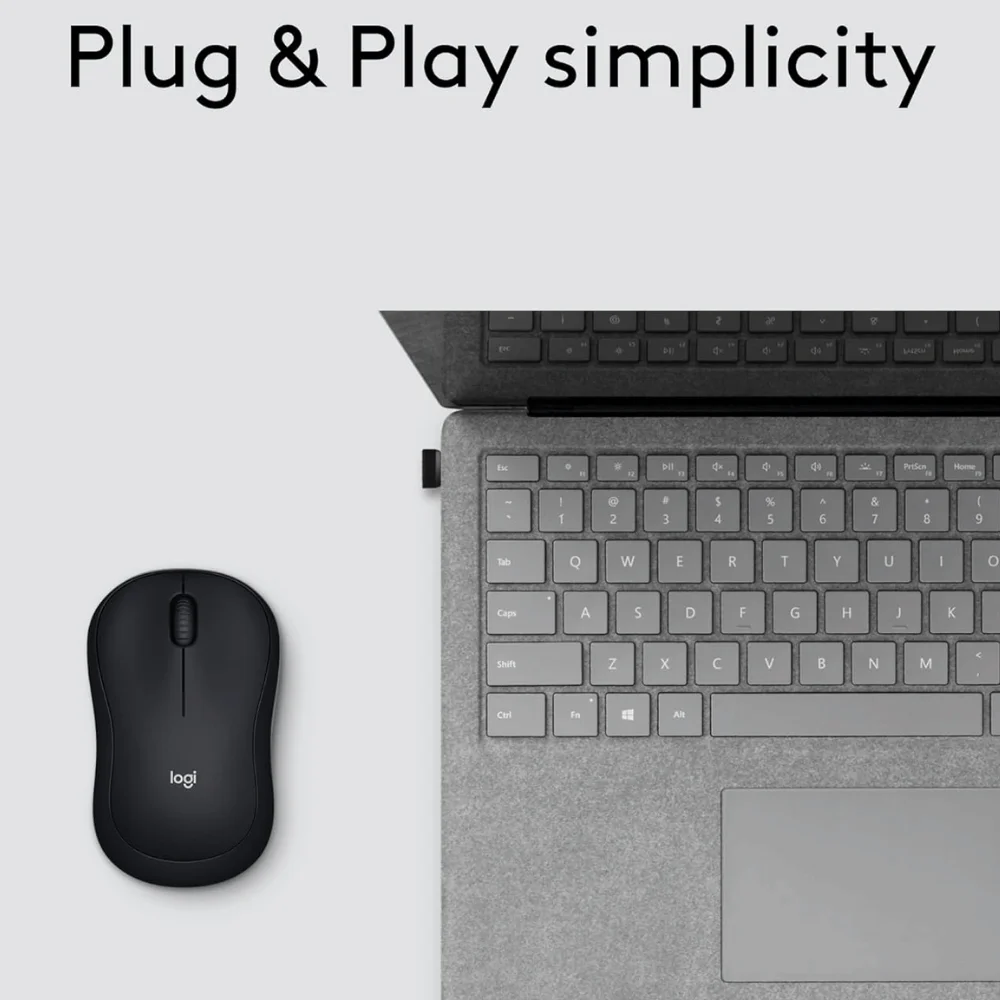 Imagem 2 de 5 do produto Mouse Logitech M185 Sem Fio Preto - 910-003888