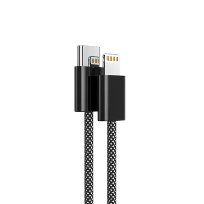 Cabo Para Carregador Skipper Volt Hrebos  Cb-485i 1 Metro Preto 30w Usb-c Compatível Com Lightning Ios Premium