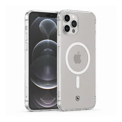 Capa Crystal Slim Magsafe Para Iphone 12 Pro Max - Não Amarela - Gshield