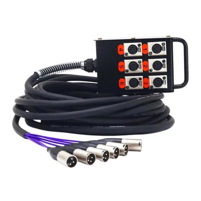 Medusa 6 Vias Montada Conectores Amphenol - 70 Metros