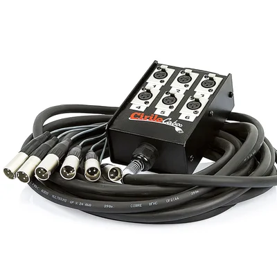 Medusa 6 Vias Montada Conectores Amphenol - 5 Metros