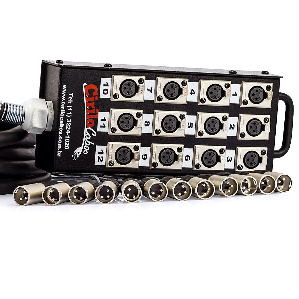 Imagem 2 de 2 do produto Medusa 12 Vias Montada Conectores Santo Angelo - 5 Metros