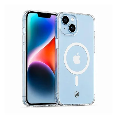 Capa Crystal Slim Magsafe Para Iphone 14 - Não Amarela - Gshield
