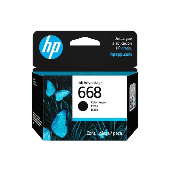 Cartucho HP 668 Preto 3ml