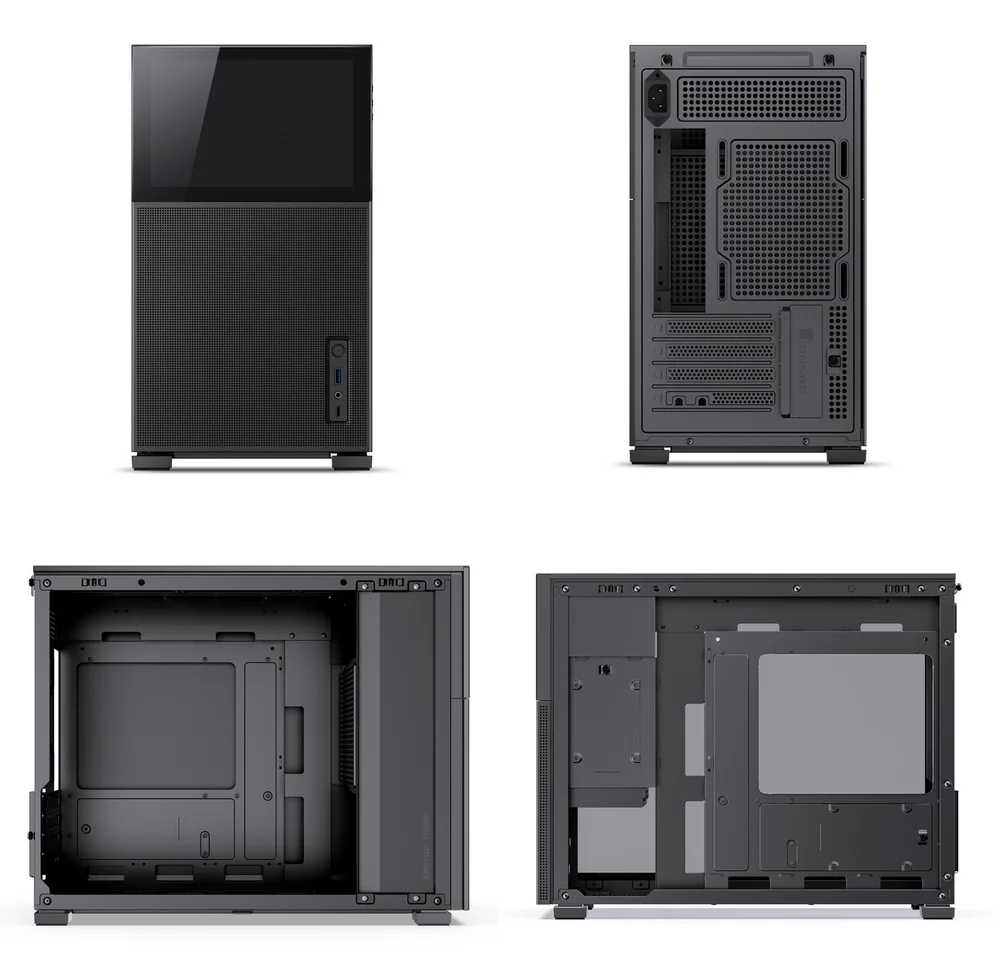 Imagem 5 de 5 do produto Gabinete Preto Atx Alumínio Jonsbo D31 Mesh Screen (com Tela Lcd) - Preto