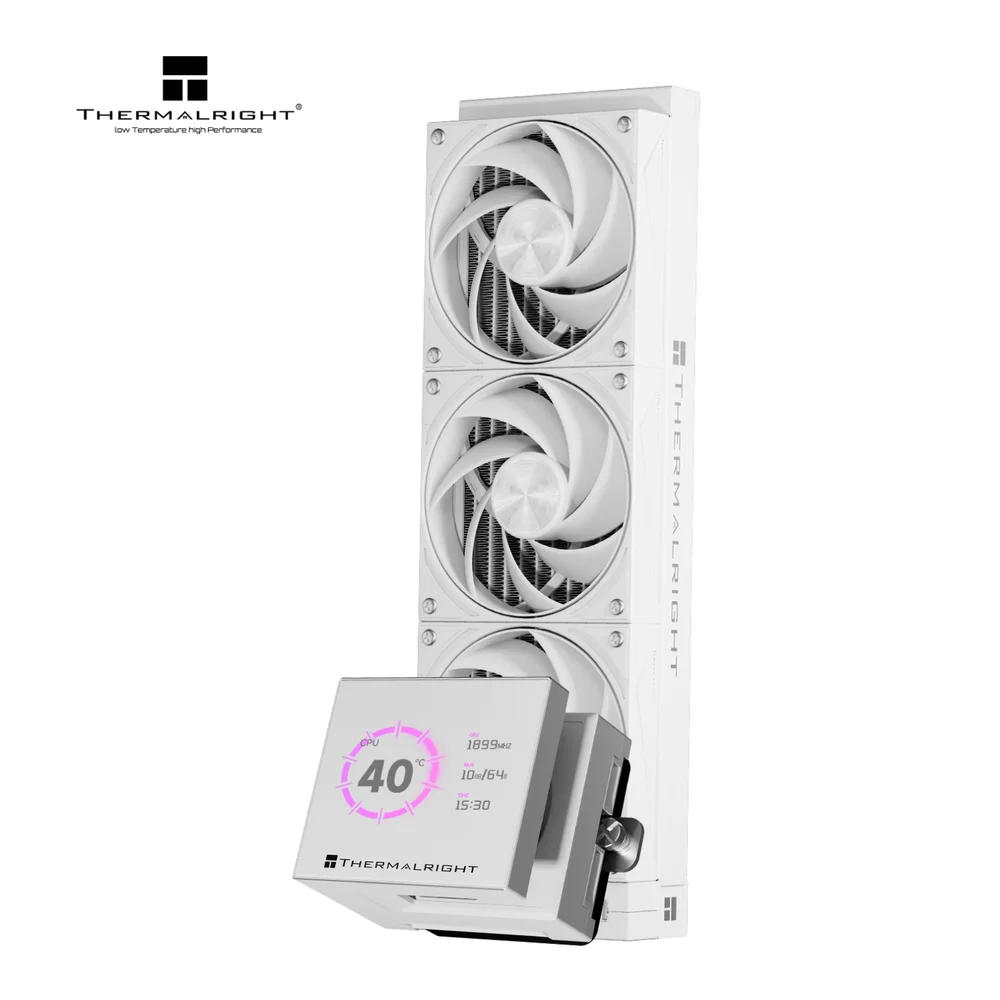 Water Cooler 360mm Thermalright Stream Vision, Display Lcd, White - Stream Vision 360 White 6