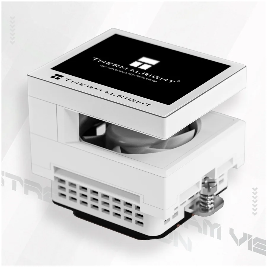 Water Cooler 360mm Thermalright Stream Vision, Display Lcd, White - Stream Vision 360 White 8