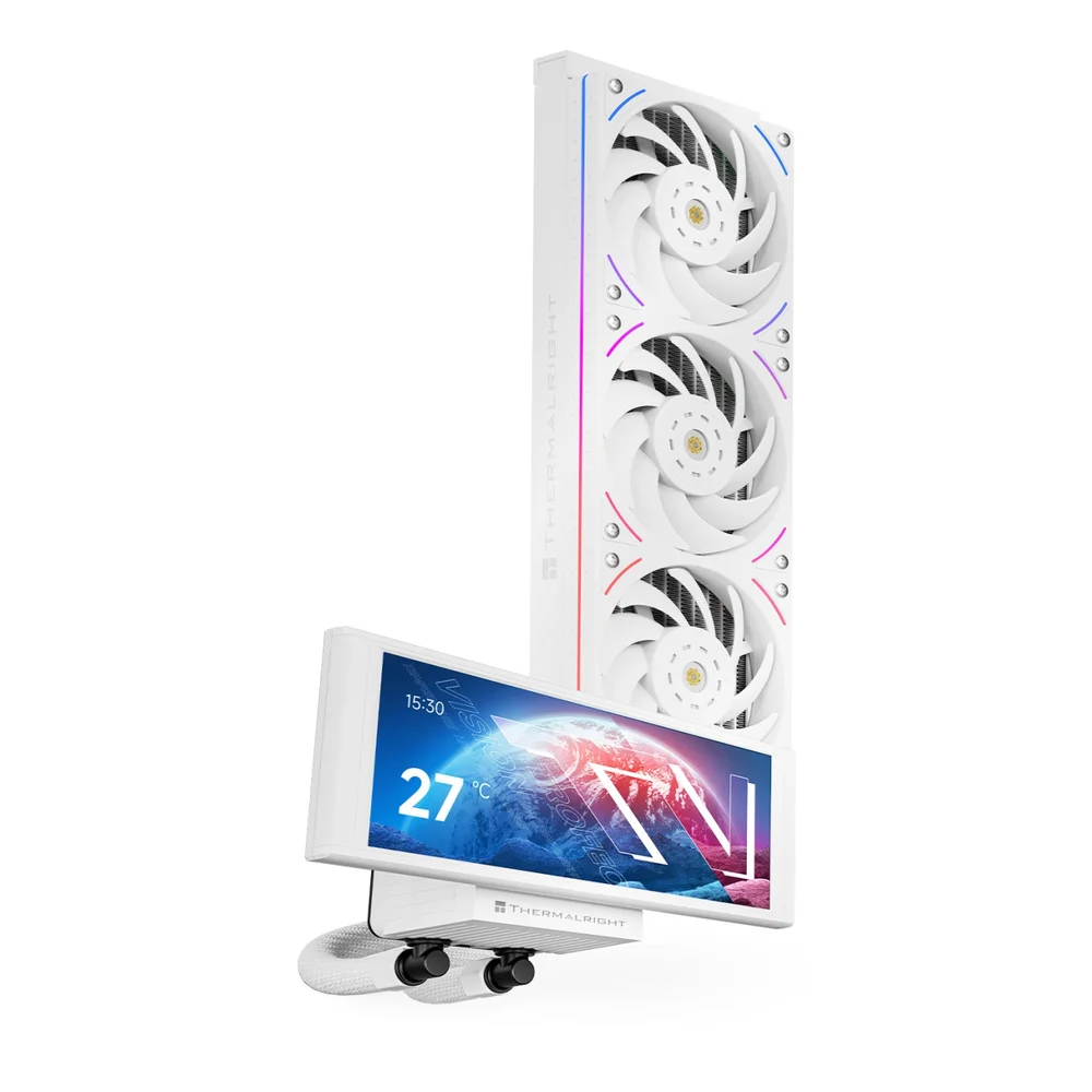 Water Cooler 360mm Thermalright Trofeo Vision, ARGB, Display Lcd, White - Trofeo Vision 360 ARGB White 5