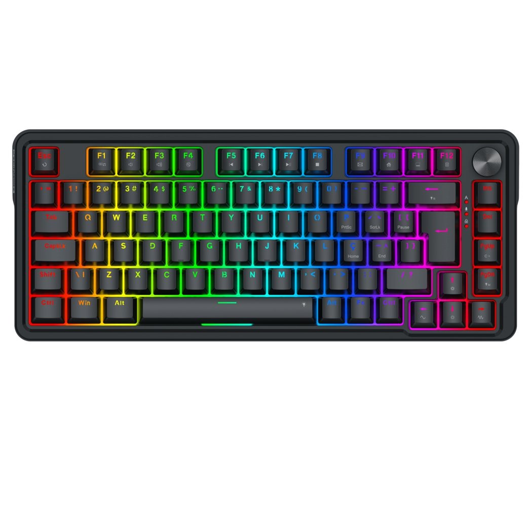 Teclado Mag Redragon Ucal, RGB, Usb, 75%, Switch Redragon Ultramag - K673RGB-m