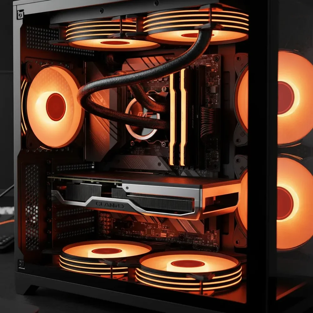Desktop Gamer - Gabinete Grodd - Ryzen 5 5600 Gt - 16 Ram - 240GB Nvme - Placa De Video Nvidia Geforce Gt 730 - view 2