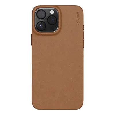 Capa Magsafe Iphone 16 Pro Max Couro Marrom