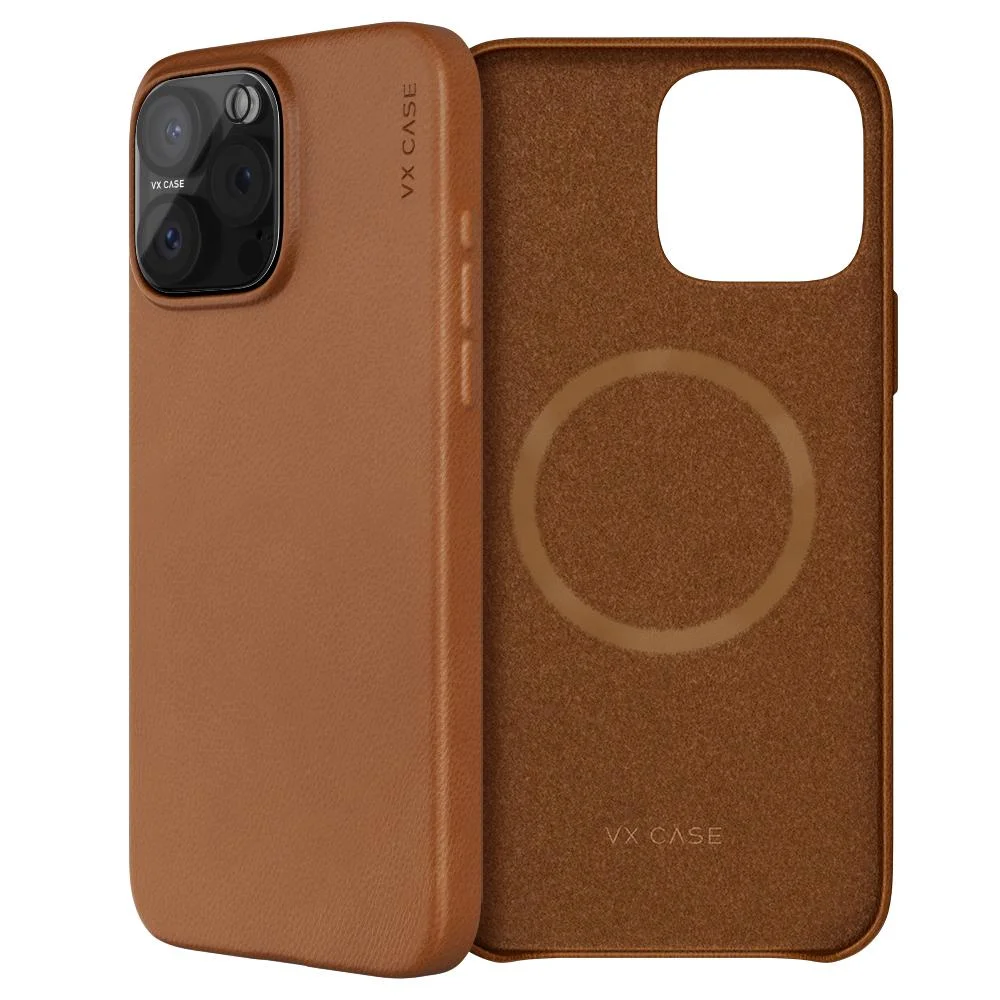 Imagem 2 de 4 do produto Capa Magsafe Iphone 16 Pro Max Couro Marrom