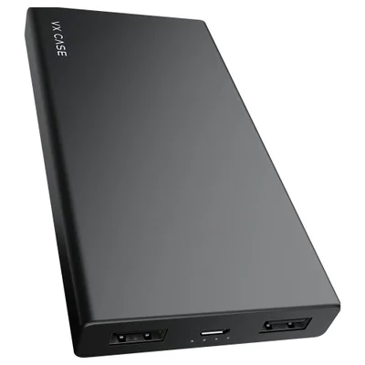 Bateria Externa Vx Case Flat Charger 10000mah - Preto