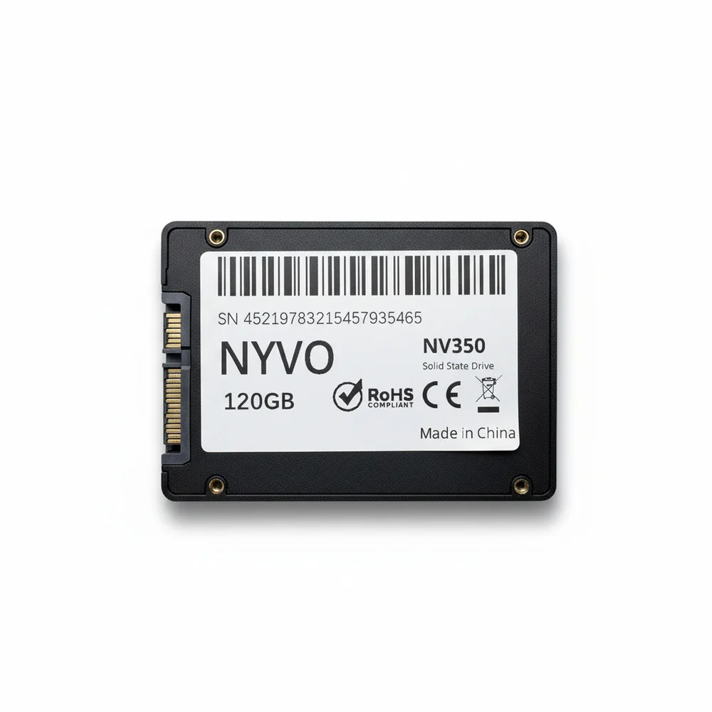 Imagem 2 de 4 do produto SSD Nyvo 120GB 2,5" Sata Iii 7mm Leitura 550 Mb/s Escrita 520 Mb/s Nv350550120g