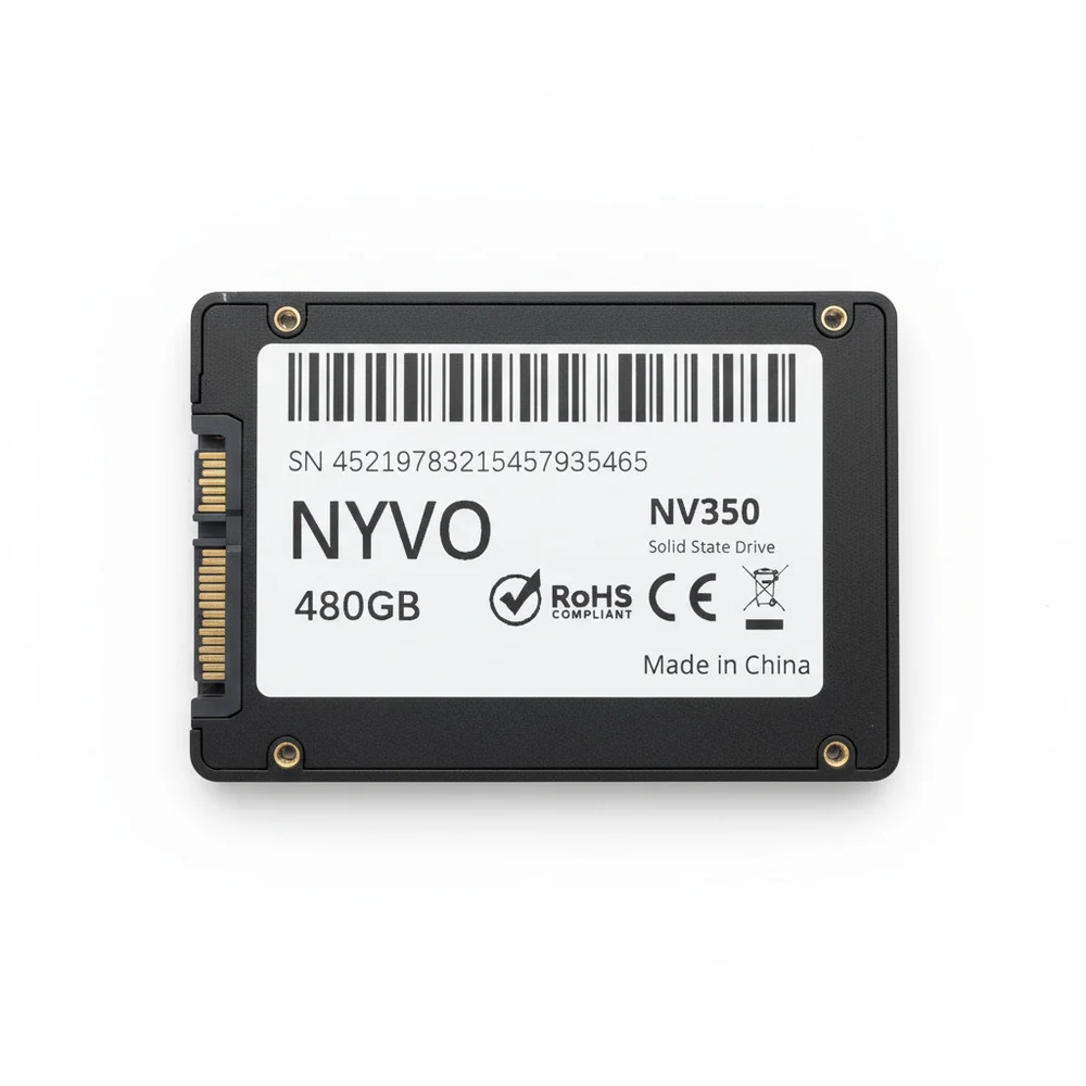 Imagem 2 de 4 do produto SSD Nyvo 480GB 2,5" Sata Iii 7mm Leitura 550 Mb/s Escrita 520 Mb/s Nv350550480g