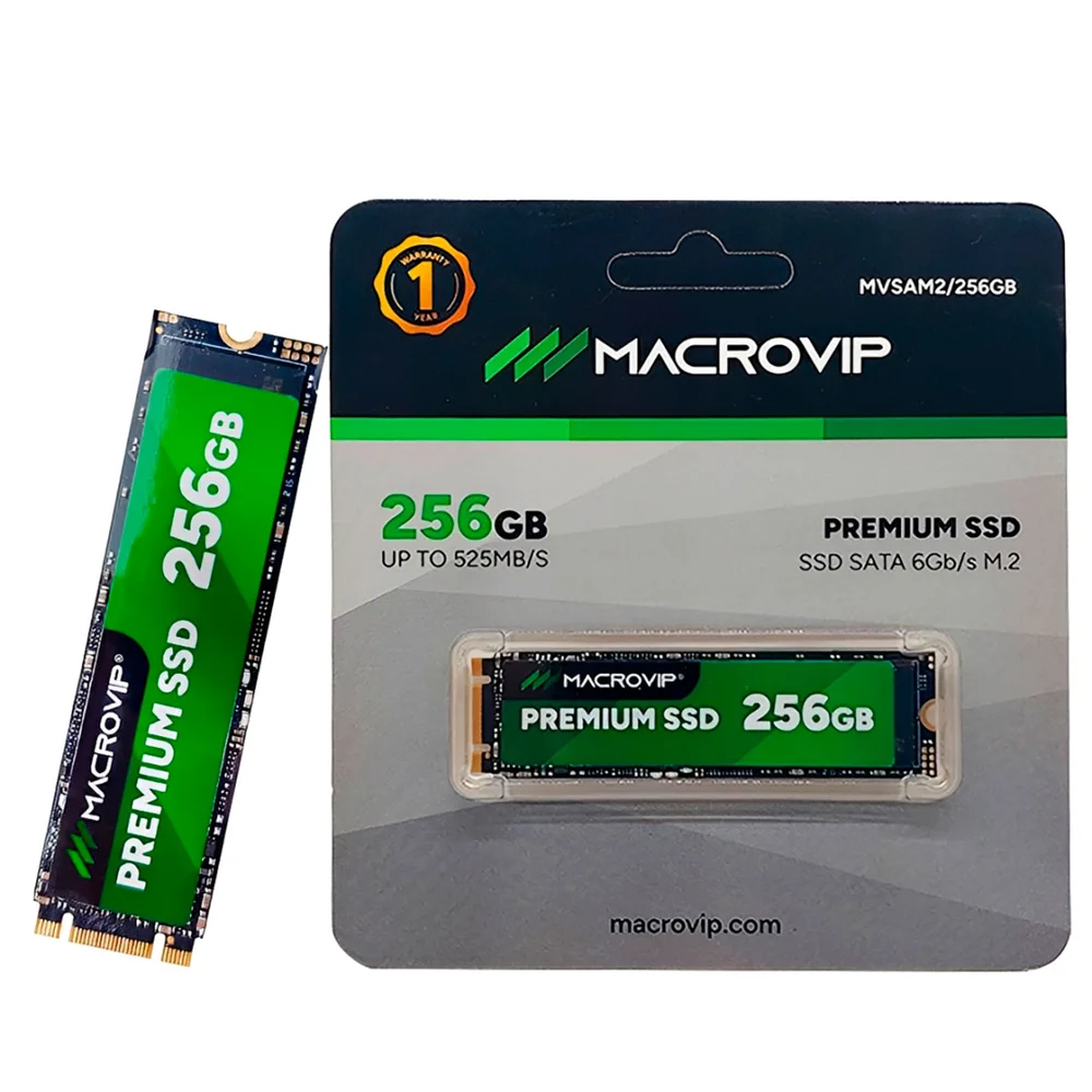 SSD 256gb Macrovip, M.2 2280, Sata Iii 6gb/s - Mvsam2/256gb