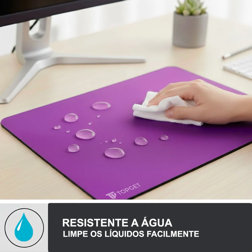 Imagem 4 de 4 do produto Mouse Pad Topget Procontrol Antiderrapante Gamer 22x18 Cm - Verde