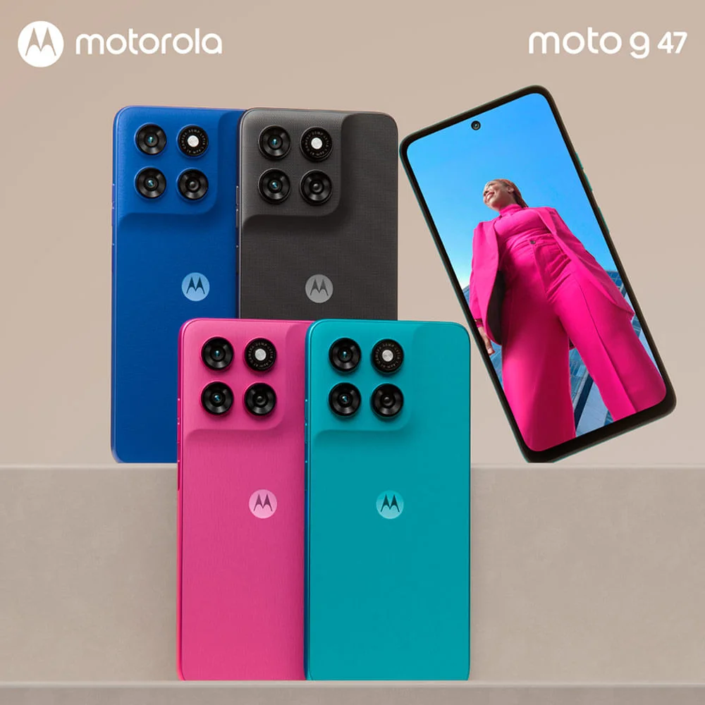 Imagem 3 de 5 do produto Smartphone Motorola Moto G47 5G, 128GB, 12GB (4GB RAM + 8GB RAM Boost), Câmera 50 Mp, Tela 6.7”, Azul Náutico