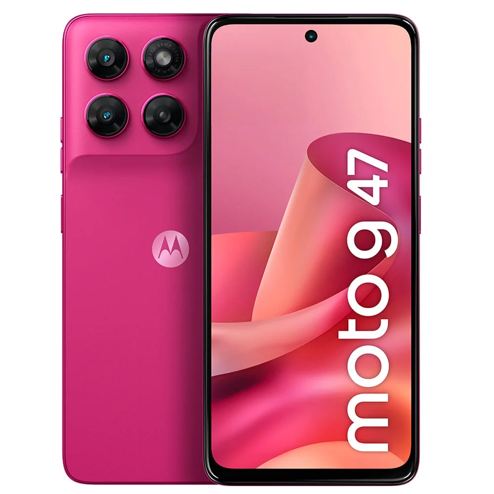 Smartphone Motorola Moto G47 5G, 128GB, 12GB (4GB RAM + 8GB RAM Boost), Câmera 50 MP, Tela 6.7”, Rosa
