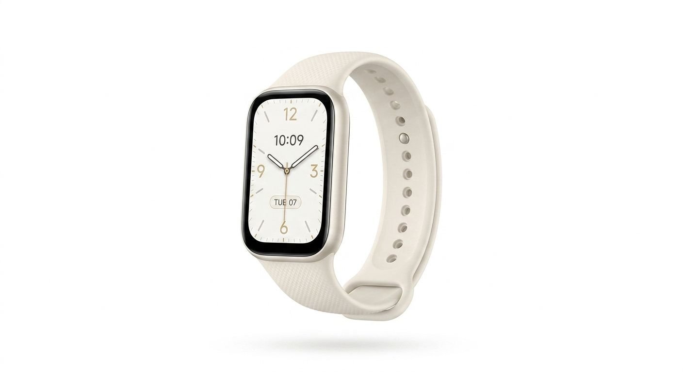 Smartwatch Xiaomi Smart Band 9 Active M2435b1 Tela 1.47" Bluetooth 5.3 – Branco/bege