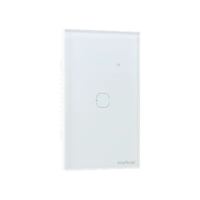 Interruptor Inteligente Touch 1 Botão Eiz 1001 Branco Intelbras