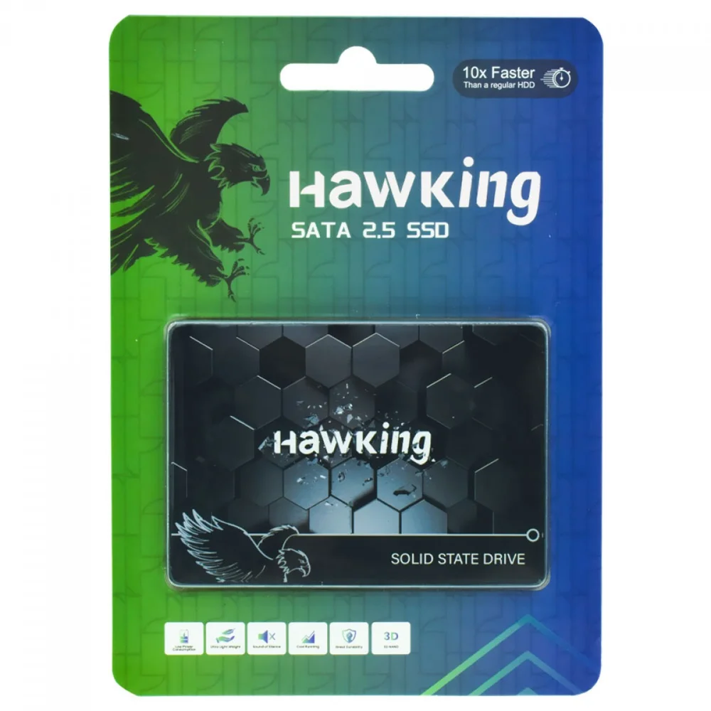 Imagem 2 de 2 do produto SSD 240GB Hawking Sata3 2,5 7mm Hkpsa-240
