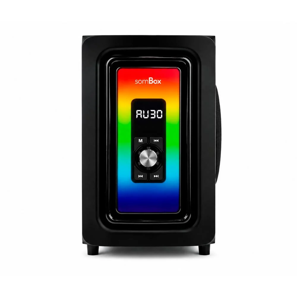 Imagem 3 de 5 do produto Sistema De Som 3.1 Bluetooth 5.0 190w Rms Subwoofer 8" Com Rádio Fm, Controle Remoto E Bivolt Automático