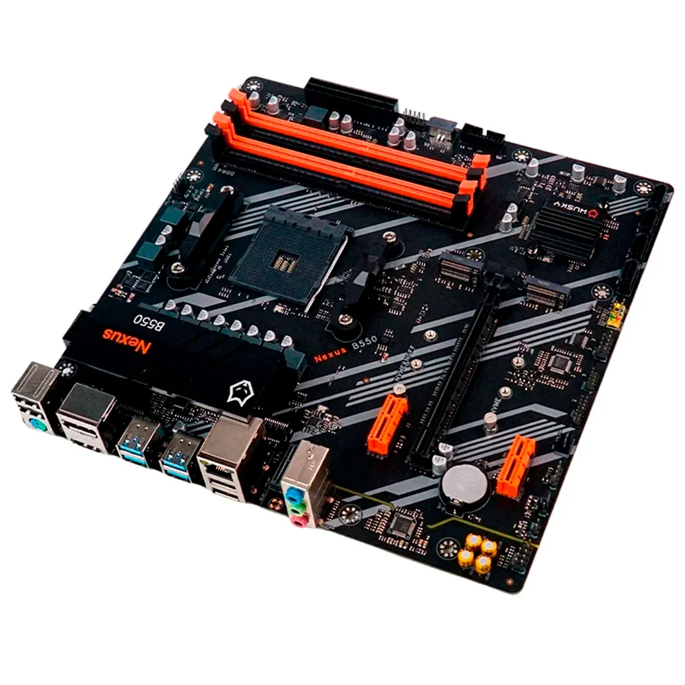 Imagem 4 de 5 do produto Placa Mãe Husky Nexus B550, Socket Amd Am4, Ddr4, M.2 Nvme, Usb 3.0, HDMI E Display Port - Hpm550