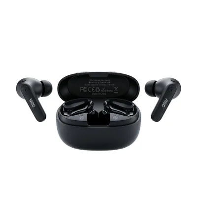 Fone Bluetooth 5.3 Sem Fio Ergonômico, Alcance Até 10m E Microfone Integrado - Preto - Aoc