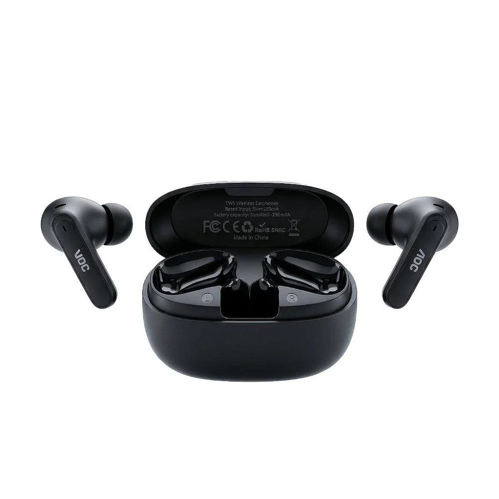 Fone Bluetooth 5.3 Sem Fio Ergonômico, Alcance Até 10m E Microfone Integrado - Preto - Aoc
