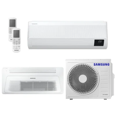 Ar Condicionado Multi Bi Split Hw E K7 Samsung Wind Free 18000 Btu (1x9000+1x18000) Quente E Frio Inverter R410 (aj050axj2kh/az)