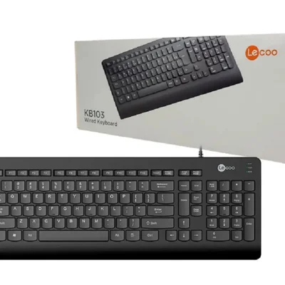 Teclado Usb Lecoo Kb103 Abnt2 Preto
