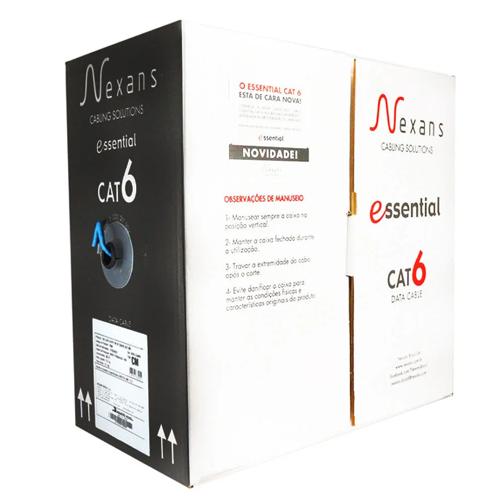 Imagem 2 de 3 do produto Cabo De Rede Nexans Cat6 Azul - 95 Metros